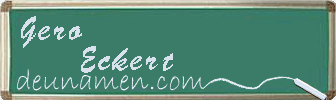Gero Eckert Visitenkarte
